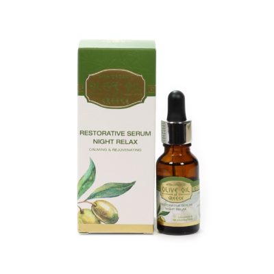 Επανορθωτικός ορός νύχτας για το πρόσωπο με ελαιόλαδο