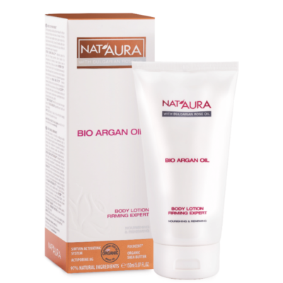 Ειδική λοσιόν σύσφιξης σώματος με βιολογικό λάδι Nat'Aura 45+ Biofresh