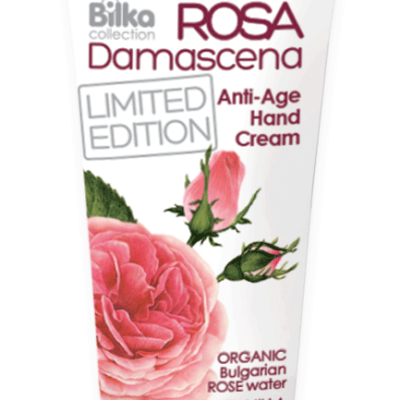 Προστατευτική κρέμα χεριών με αναζωογονητική δράση Rosa Damascena Bilka