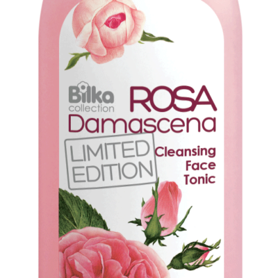 Καθαριστικό τονωτικό προσώπου με οργανικό ροδόνερο Rosa Damascena