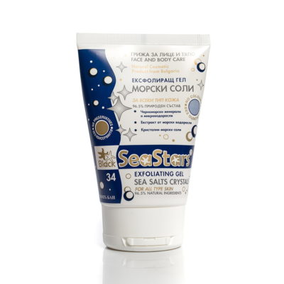 Απολεπιστικό τζελ για τα άλατα της θάλασσας προσώπου και σώματος της Sea Salts Black Sea Stars