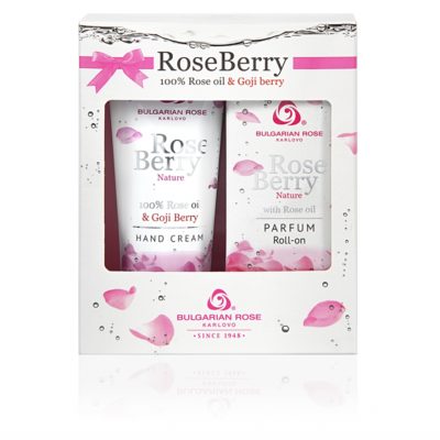 Σετ δώρου - αρωματικό άρωμα και κρέμα χεριών Rose Berry Nature Bulgarian Rose Karlovo