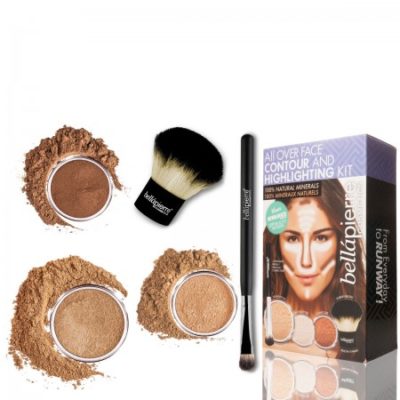 Σετ περιγράμματος σε όλο το πρόσωπο και σετ επισήμανσης Dark Bellapierre Cosmetics