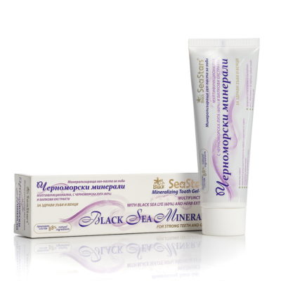 Οδοντόκρεμα με ορυκτό τζελ με sea lye Black Sea Stars