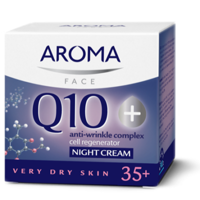 Νυχτερινή κρέμα για πολύ ξηρό δέρμα Aroma Q10 +